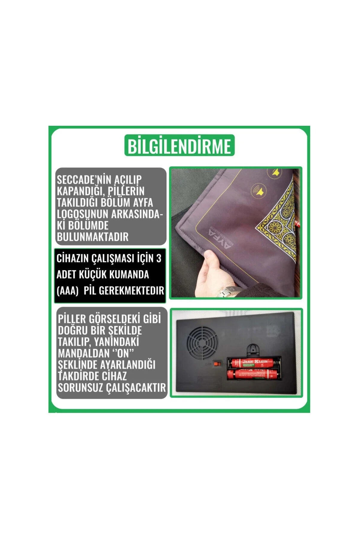 Rehbera Öğretici Seccade